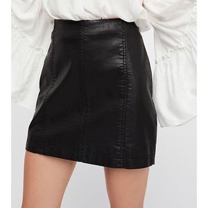 Free People leather skirt